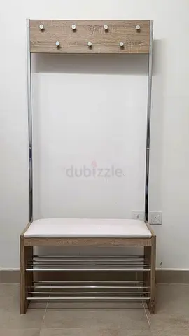 Coat Rack with Bench  Shoe Rack – Modern Entryway Organizer