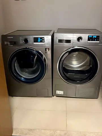 Samsung black Sapret set washer and dryer 9kg