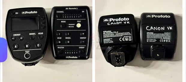 2 Profoto / Canon Air Remote/Triggers for 800 AED