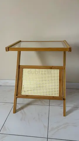 Wooden Side Table / Magazine Rack