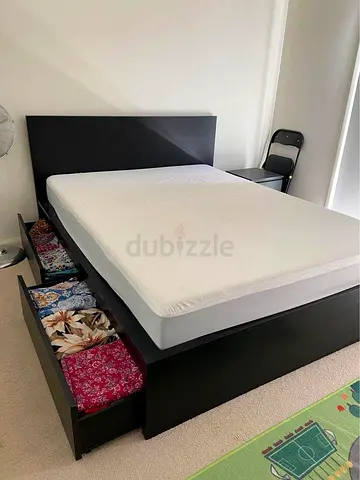 ikea bed and mattress/ queen size