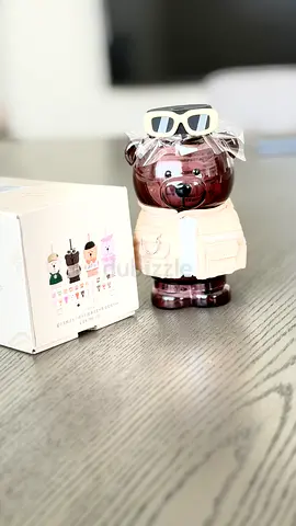 Collectible Starbucks Bear Figurine in Jacket with Sunglasses (like BEARBRICK style)