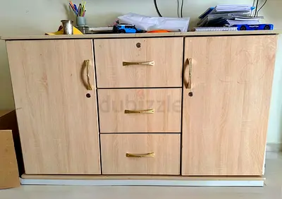 Solid Wooden Cabinet with Drawers and Cupboards for storage