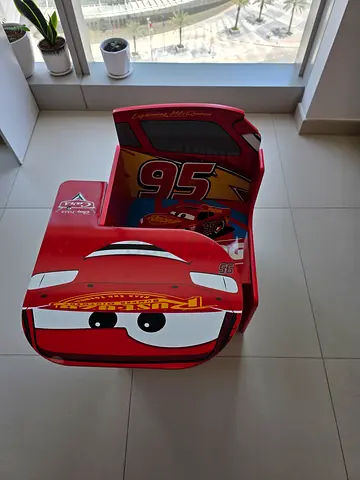Kids Lightning McQueen Race Car ChairDesk- Single