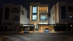 Villa for rent in Al Amrah area – Ajman 🏡 Villa Features: Internal elevator Two floors + roof t