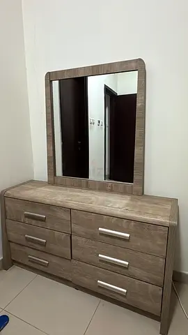 Bedroom Set ( Dresser , King Size Bed, Wardrobe , 02 Side Table