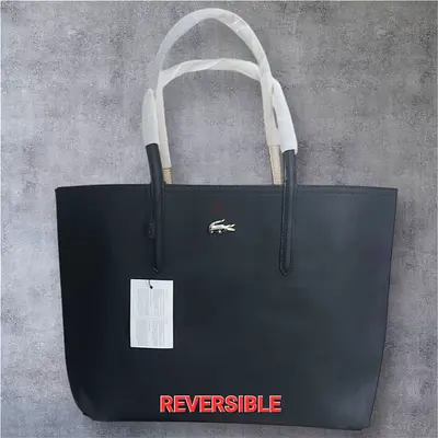 Lacoste Reversible Tote Bag in Black