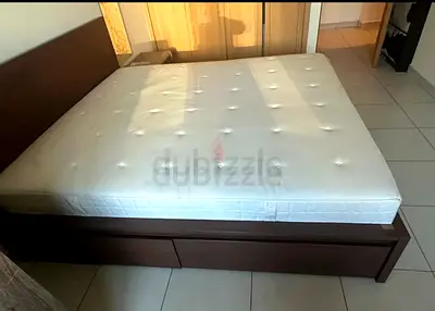 Ikea king size bed with mattress available in perfect condition