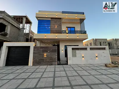 Luxury villa next to a stone mosque with distinctive finishes. Own a ground floor, first floor, and