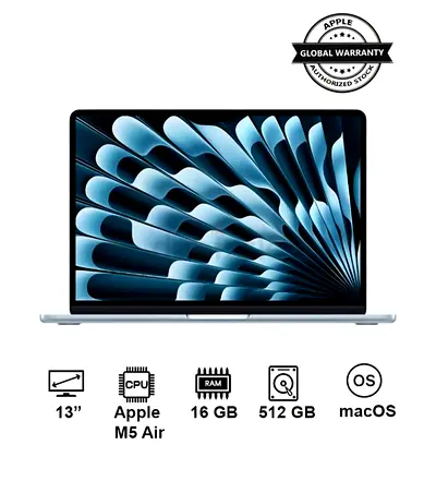 Apple MacBook Air 13 inch M5 16GB RAM 512GB SSD