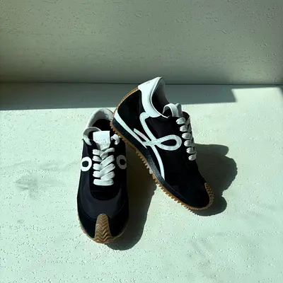 Loewe Black  White Retro Runner Sneakers - size 36 to 42