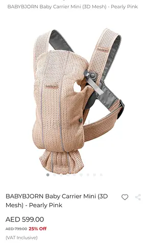 Babybjörn baby carrier mini