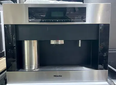 Miele CVA 5060 built-in coffee machine in stainless steel.This model is a fully automatic bean-to-cu