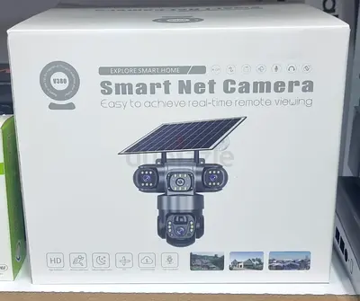 Solar Security Camera 3 Lens with 2.4G WiFi, 360° Outdoor Wireless Solar Powered PTZ Wifi Camera