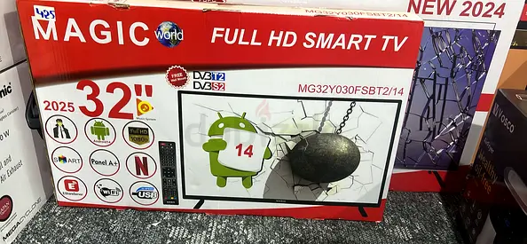 Magic World 32 Full HD Smart TV - New 2024 (MG32Y030FSBT2/14)