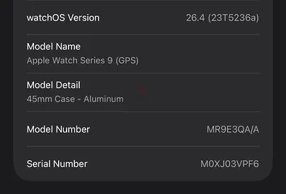 Apple Watch Series 9 (45mm, GPS) - Aluminum