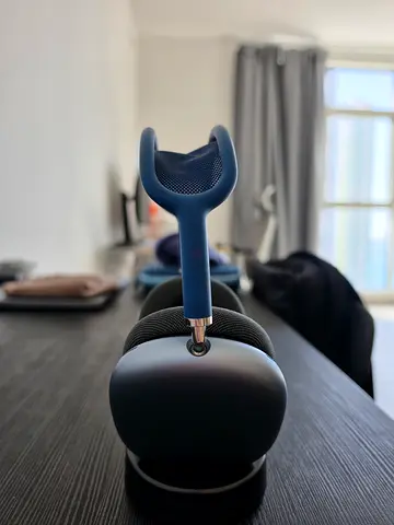Apple AirPods Max (Sky Blue) with Charging Stand, Very Good Condition