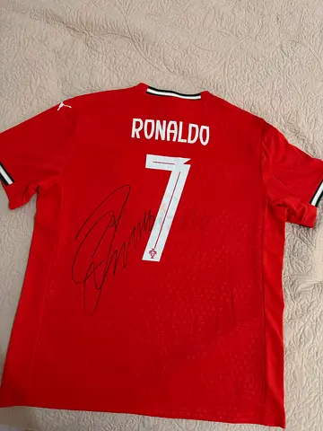 Cristiano Ronaldo signed shirt