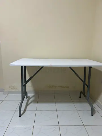Sewing Table White with Metal Legs - Multipurpose