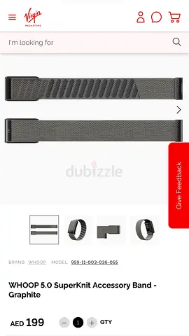 Whoop Superknit Band - Graphite (5.0) {Sealed}