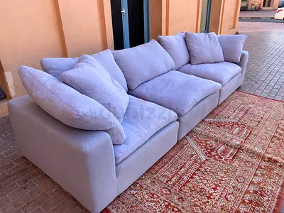 Brand new marina home luscious feather filled sofa