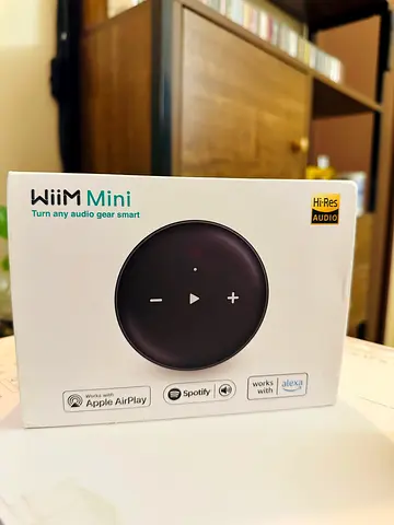 WiiM Mini Hi-Res Music Streaming Device.