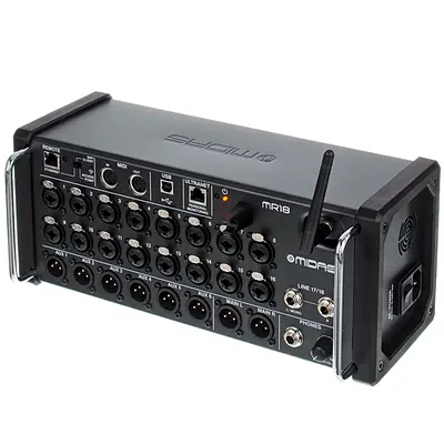 MIDAS MR18 Digital Mixer | 18-Input WiFi Rack Mixer | 16 MIDAS Preamps