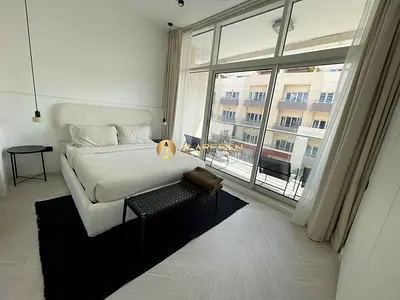 Furnished Studio | Shamal Waves | Balcony With City View