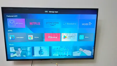 Smart LED TV (Wall-mounted) with Built-in Apps - have connectivity issue. But once repair can work