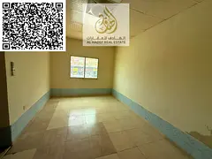 Studio apartment with separate kitchen for annual rent in Al Muwaihat 3 area. Close to all services