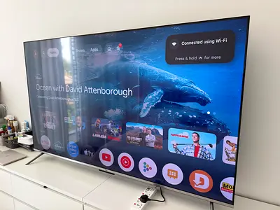 75-inch Smart Mini LED TV in Excellent Condition - Haier branded.