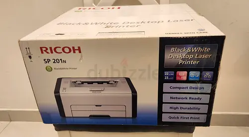 RICOH SP201N Black  White Laser Printer