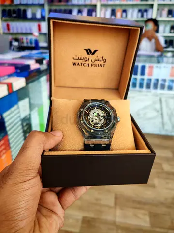 Leewas Automatic Skeleton Mens Watch in Original Watch Point Box — Good Condition