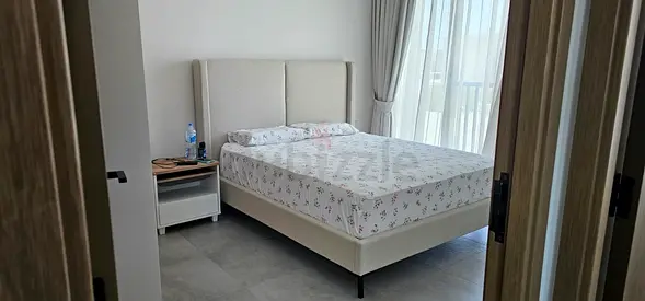 Modern Upholstered Bed Frame with High Headboard