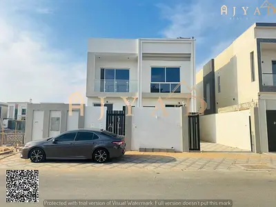 For sale: villa in Al Zahia Ajman, 3 bedrooms, living room, majlis, maid's room, land area 3014 sq