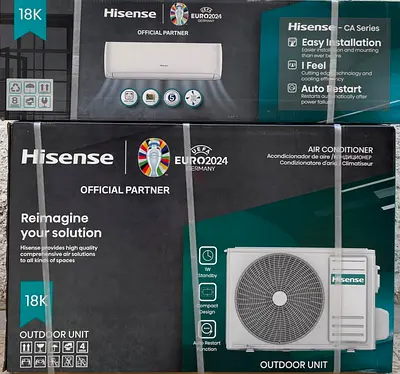 Hisense 1.5 ton new split ac warranty 5  1 years installation 299 AED provide ac service  repair D