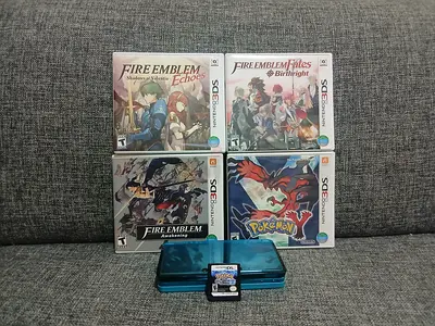 Nintendo 3Ds with 5 Games and Charging Cable
