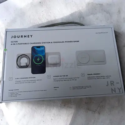 Journey Glyde 4-in-1 Portable Charging Station with 10000mAh Power Bank