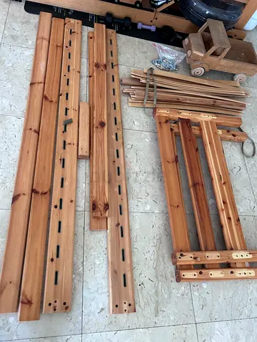 Wooden bed