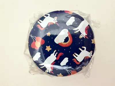 Unicorn Cloud Balloon Design Trinket Tin BRAND NEW
