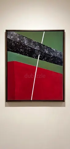 A bold, contemporary 100x80 cm abstract painting.