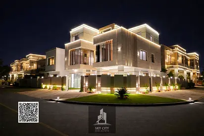Luxury Corner Villa with Direct Park View in Al Yasmeen 7 Master Bedroom Villa with Pool and Elevator