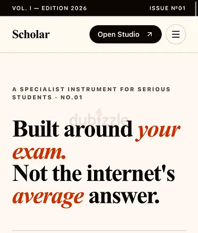 Scholar AI, fully automated AI service for students.