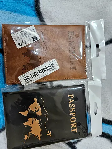Passport Holders (Brown  Black) – Pack of 2