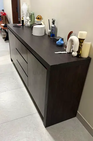 Dark Wood Sideboard / Console Cabinet - Good Condition