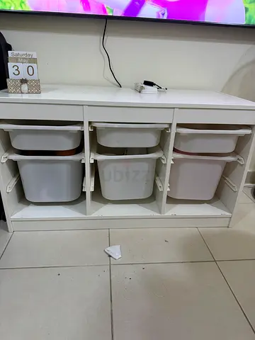 IKEA Trofast toy storage unit with bins