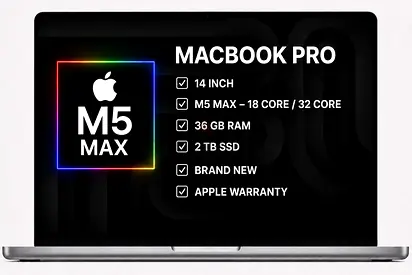 MACBOOK PRO M5 MAX 14” 36GB 2TB