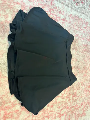 Black A-line Skirt with Built-in Shorts size S