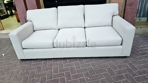 CrateBarrel 3 Seater Sofa bed Beige Excellent Condition