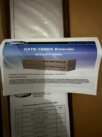 Gefen CAT5-1600A CAT5 Extender (pair) - unused
